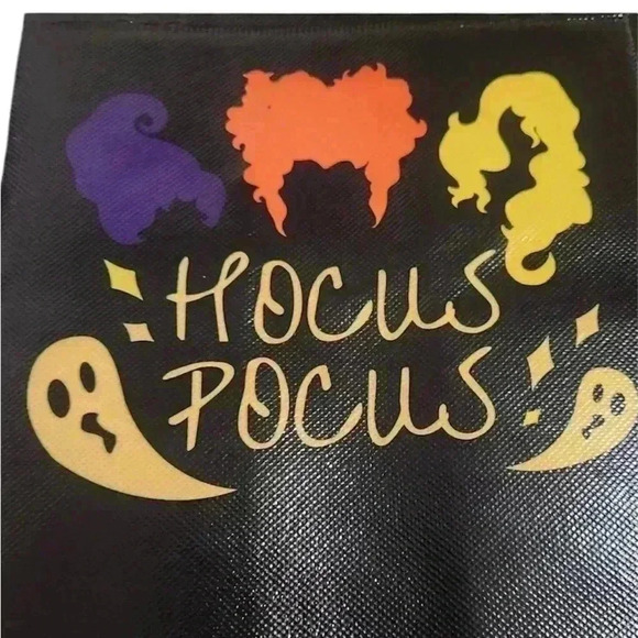 12 Hocus Pocus reusable Halloween treat bags pics attached of designs 8” w x 11” - Picture 3 of 5